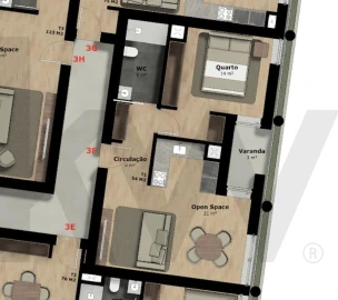 Apartamento T1 para Venda em Rio Tinto
