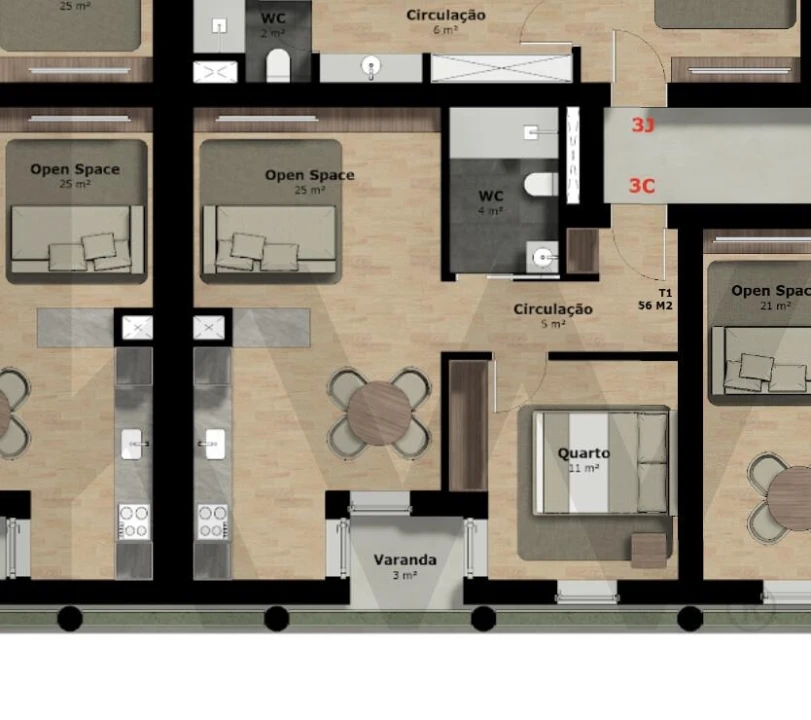 Apartamento T1 para Venda em Rio Tinto Foto 11