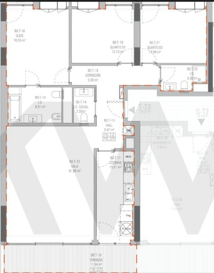 Apartamento T3 para Arrendamento em Seixal, Arrentela e Aldeia de Paio Pires Planta 1
