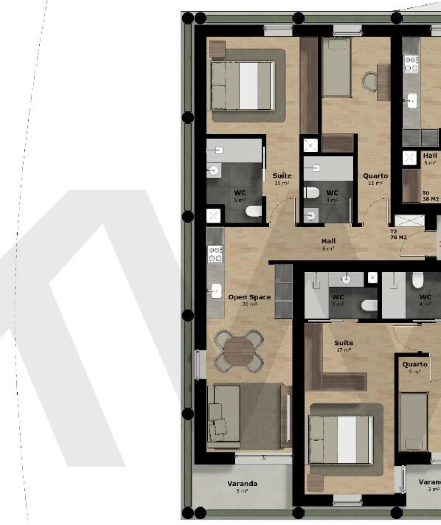 Apartamento T2 para Venda em Rio Tinto Foto 11