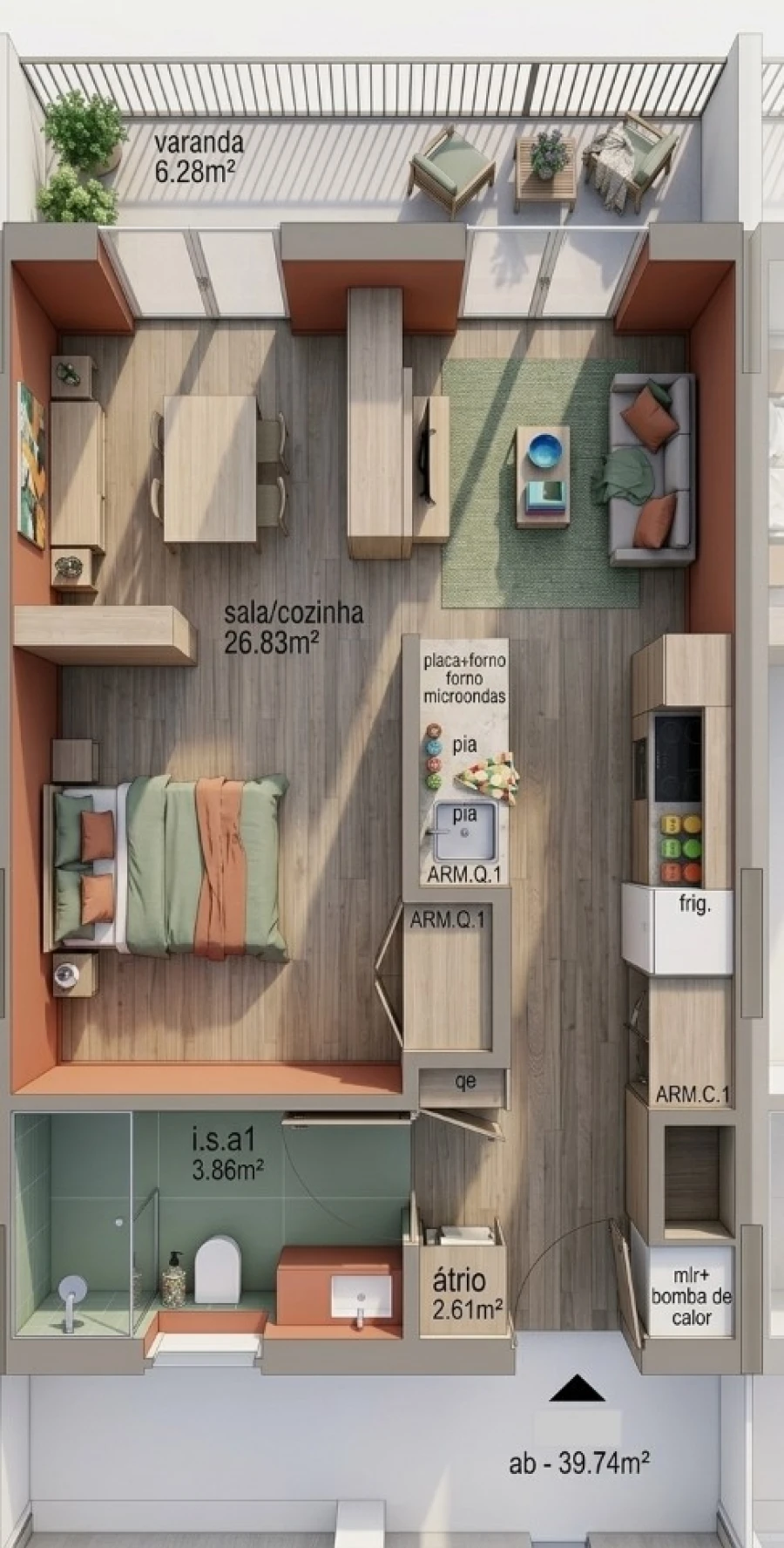 Apartamento para Venda em Cedofeita, Santo Ildefonso, Sé, Miragaia, São Nicolau e Vitória Planta 1