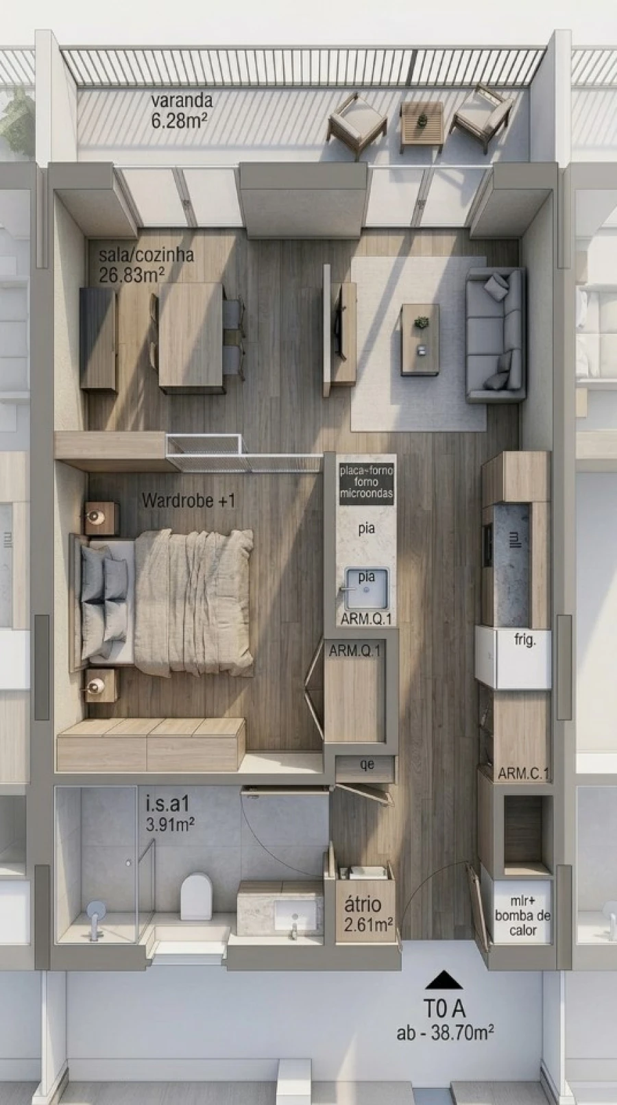 Apartamento para Venda em Cedofeita, Santo Ildefonso, Sé, Miragaia, São Nicolau e Vitória Planta 1