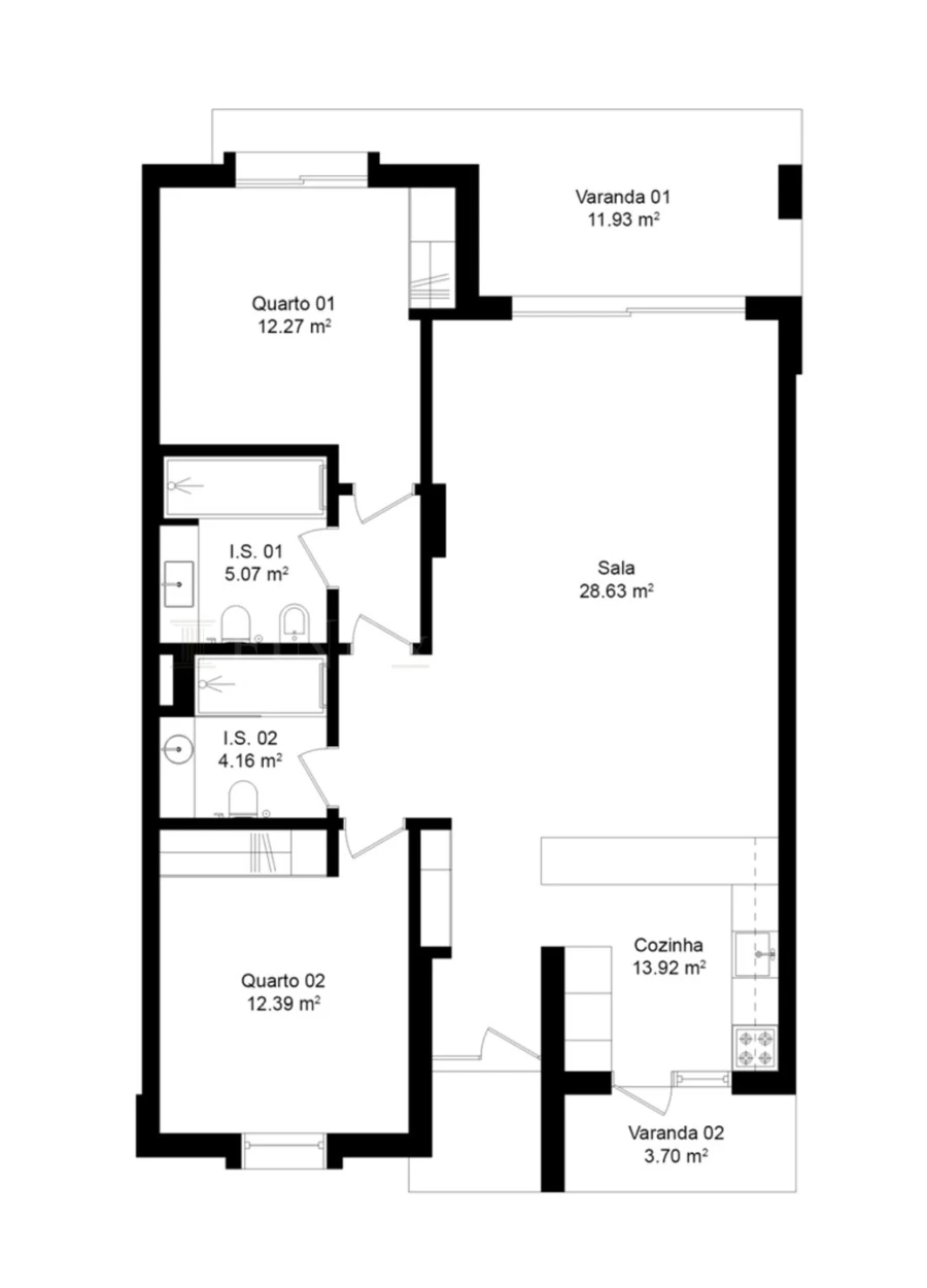 Apartamento T2 para Venda em Lagoa e Carvoeiro Foto 34