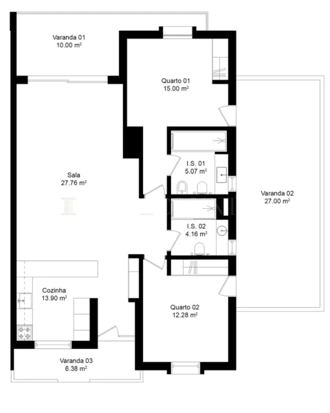 Apartamento T2 para Venda em Lagoa e Carvoeiro