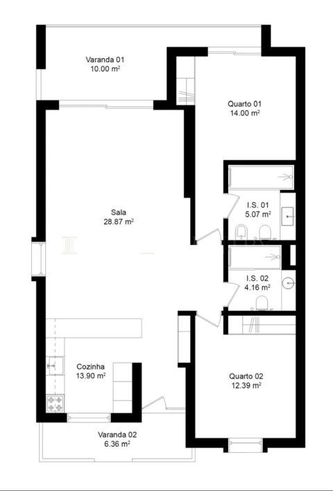 Apartamento T2 para Venda em Lagoa e Carvoeiro