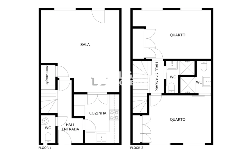 Moradia T2 para Venda em Quarteira Planta 3