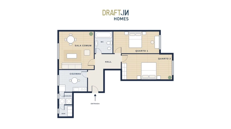 Apartamento T2 para Venda em Portimão Planta 1