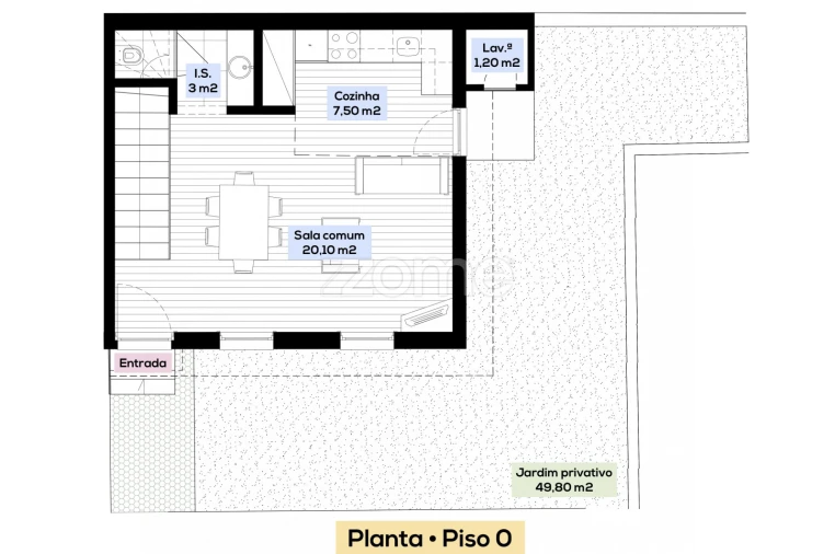 Apartamento T3 para Venda em Bonfim Planta 1