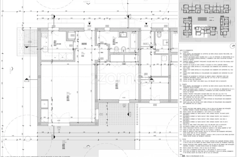 Apartamento T1 para Venda em São Teotónio Planta 1