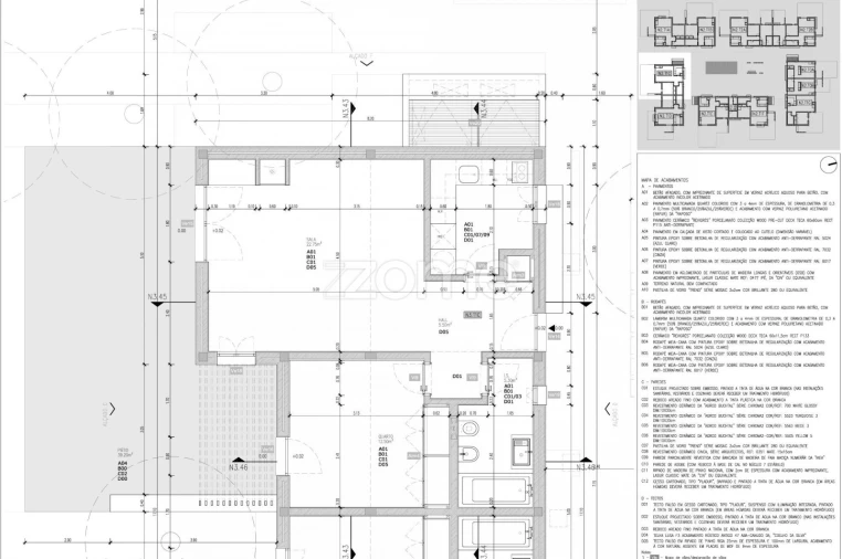 Apartamento T1 para Venda em São Teotónio Planta 1
