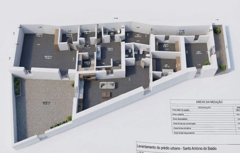 Moradia T2 para Venda em Corval Planta 4