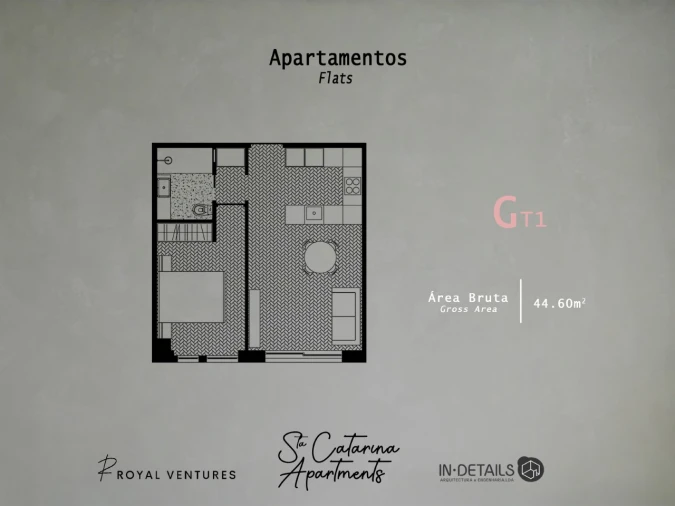 Apartamento T1 para Venda em Cedofeita, Santo Ildefonso, Sé, Miragaia, São Nicolau e Vitória Planta 1