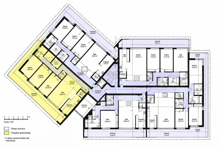 Apartamento T3 para Venda em Marvila, Ribeira Santarém, São Salvador, São Nicolau Planta 1