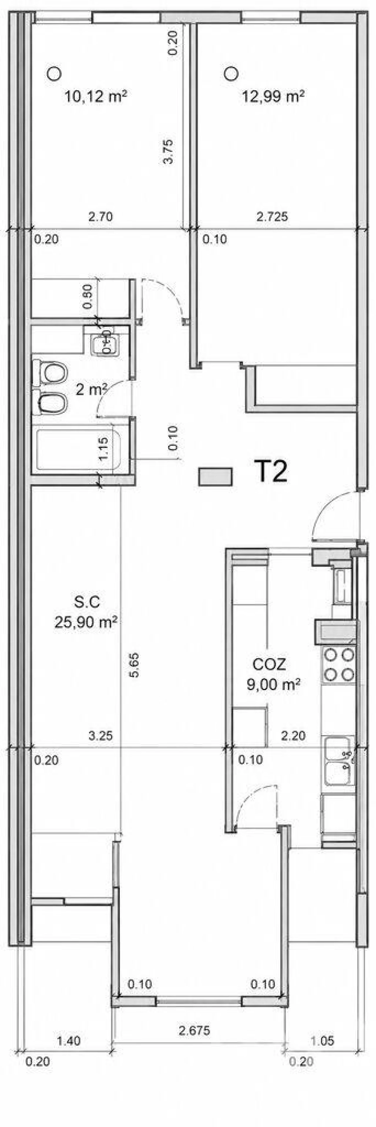 Apartamento T2 para Arrendamento em Areeiro Foto 29