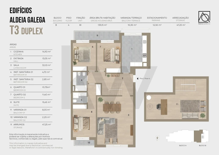 Apartamento T3 para Venda em Montijo e Afonsoeiro Foto 22