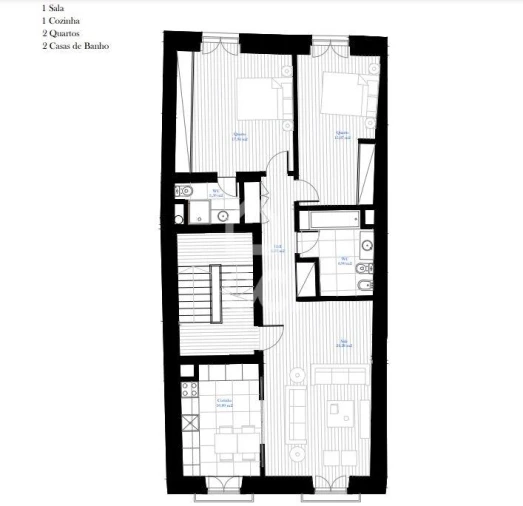 Apartamento T2 para Arrendamento em Sé Nova, Santa Cruz, Almedina e São Bartolomeu Foto 12
