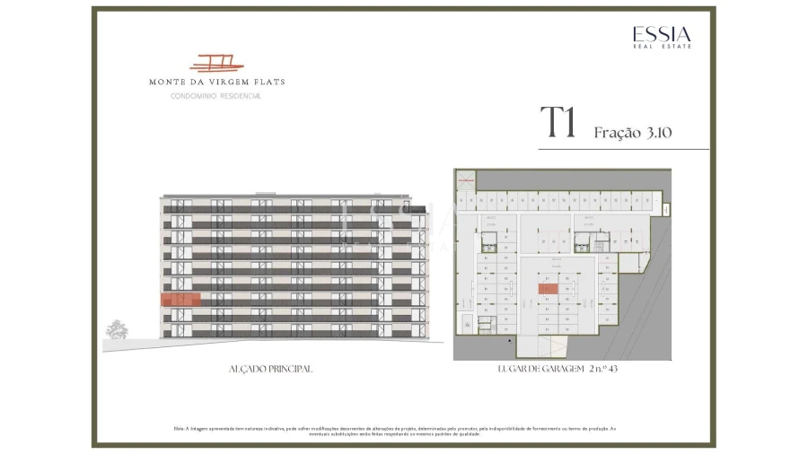 Apartamento T1 para Venda em Vilar de Andorinho Planta 2