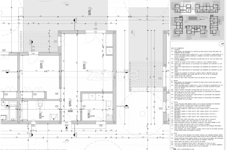 Apartamento T1 para Venda em São Teotónio Planta 1