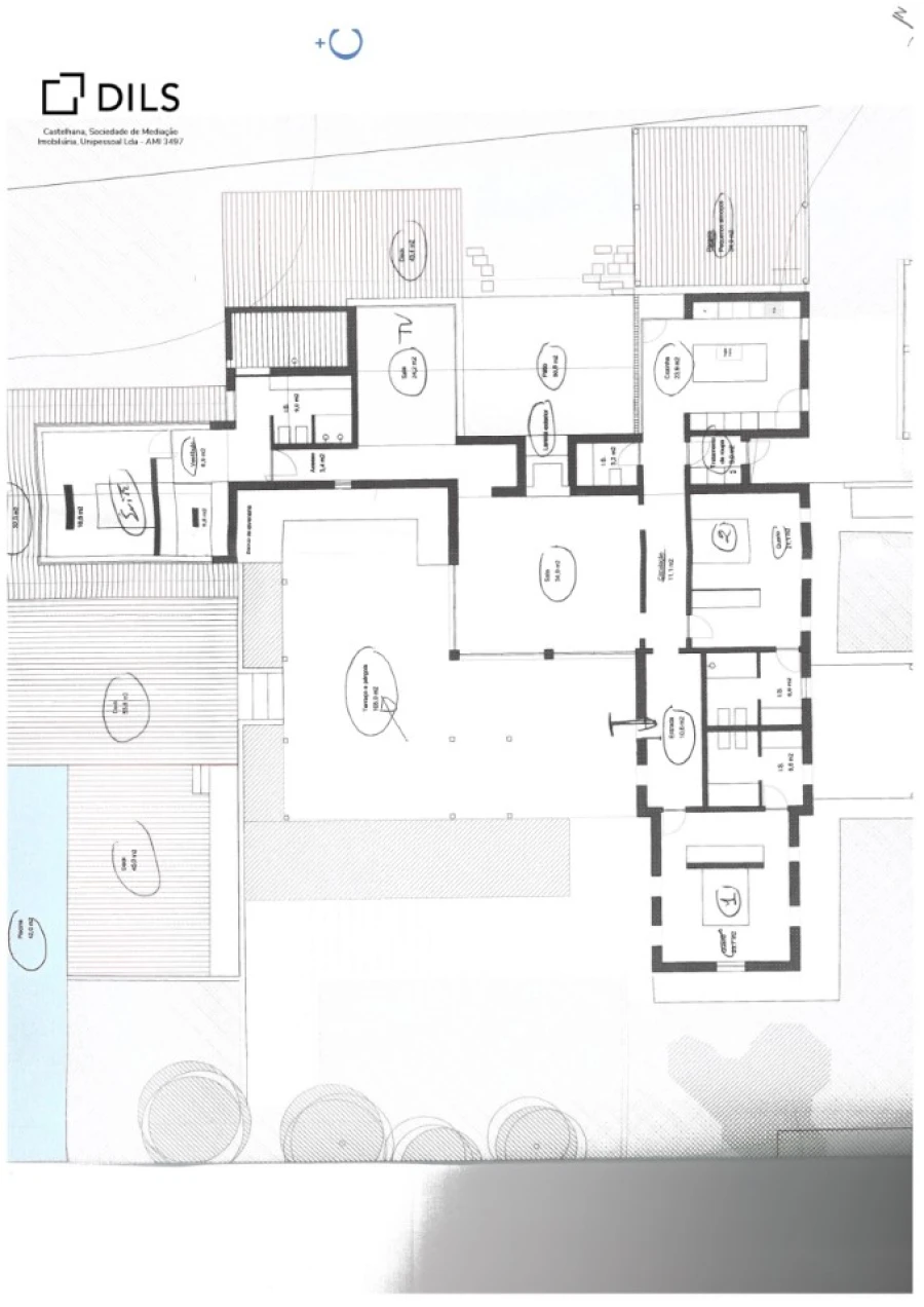Moradia T4 para Venda em Comporta Planta 1