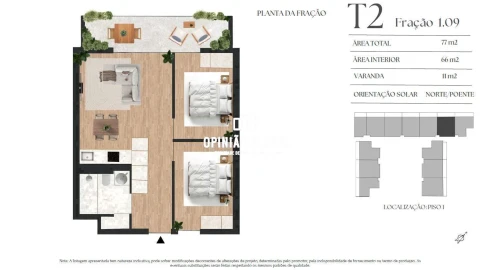 Apartamento T2 para Venda em Vilar de Andorinho