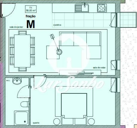 Apartamento T1 para Venda em Tamel (São Verissimo) Foto 4