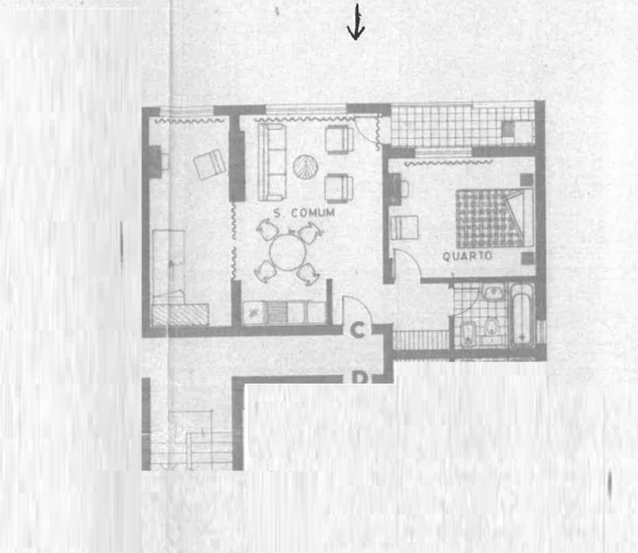 Apartamento T1 para Venda em Águas Livres Planta 1