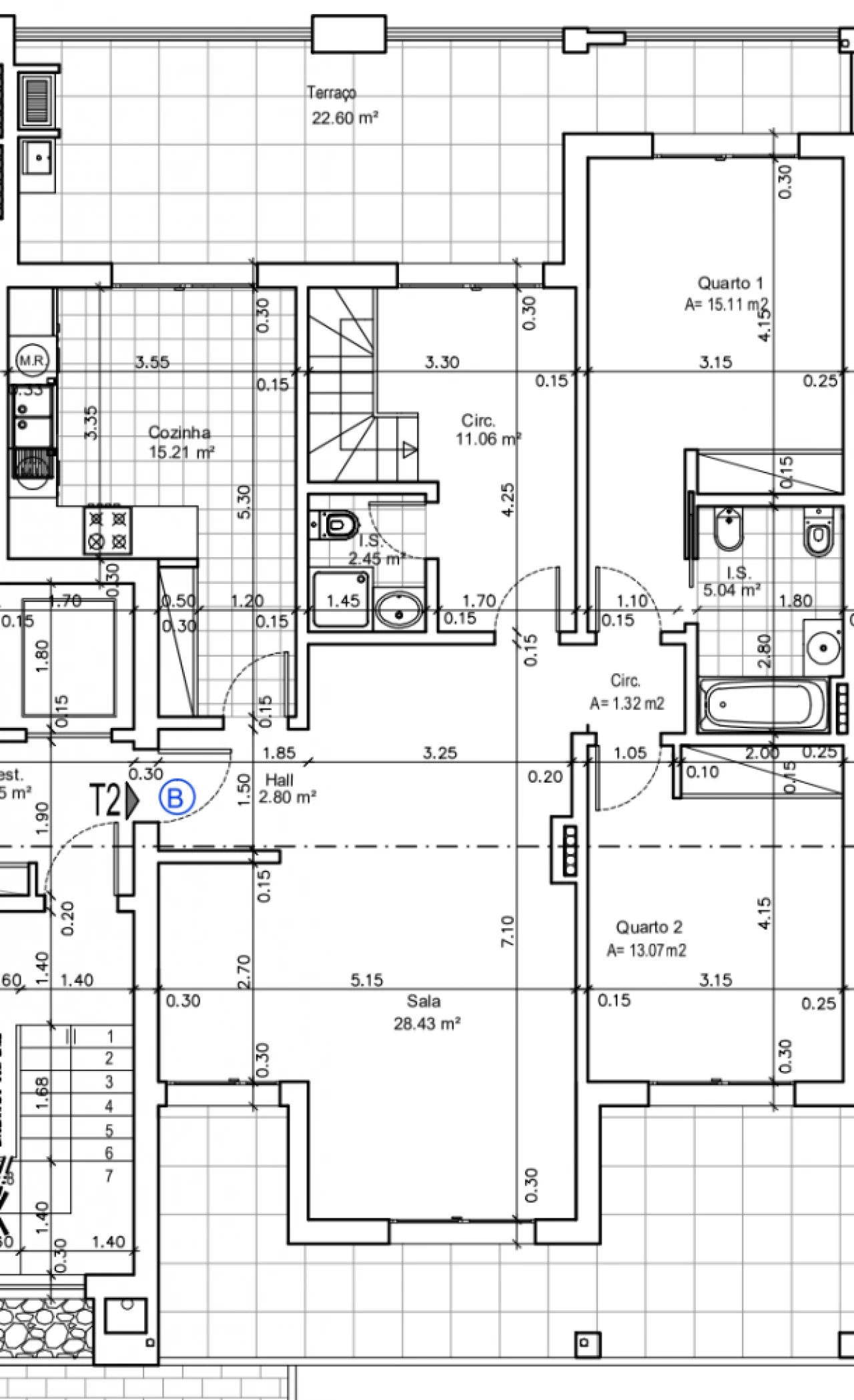 Apartamento T3 para Venda em Seixal, Arrentela e Aldeia de Paio Pires Planta 2