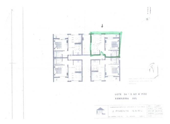 Apartamento T1 para Venda em Águas Livres Planta 1