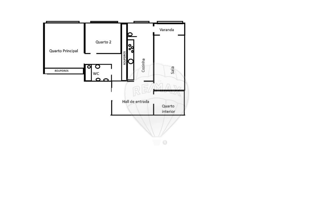 Apartamento T2 para Venda em Santa Marinha e São Pedro da Afurada Foto 30