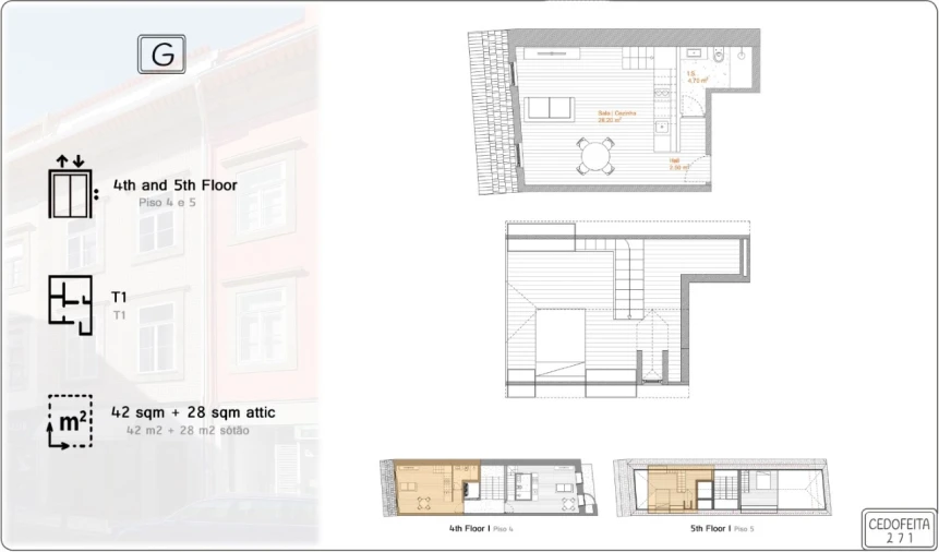 Apartamento para Venda em Cedofeita, Santo Ildefonso, Sé, Miragaia, São Nicolau e Vitória Planta 1
