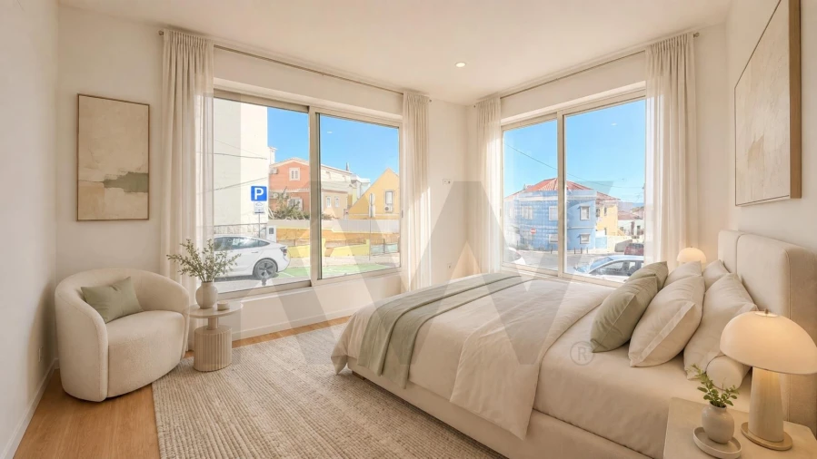 Apartamento T1 para Venda em Carcavelos e Parede Foto 29