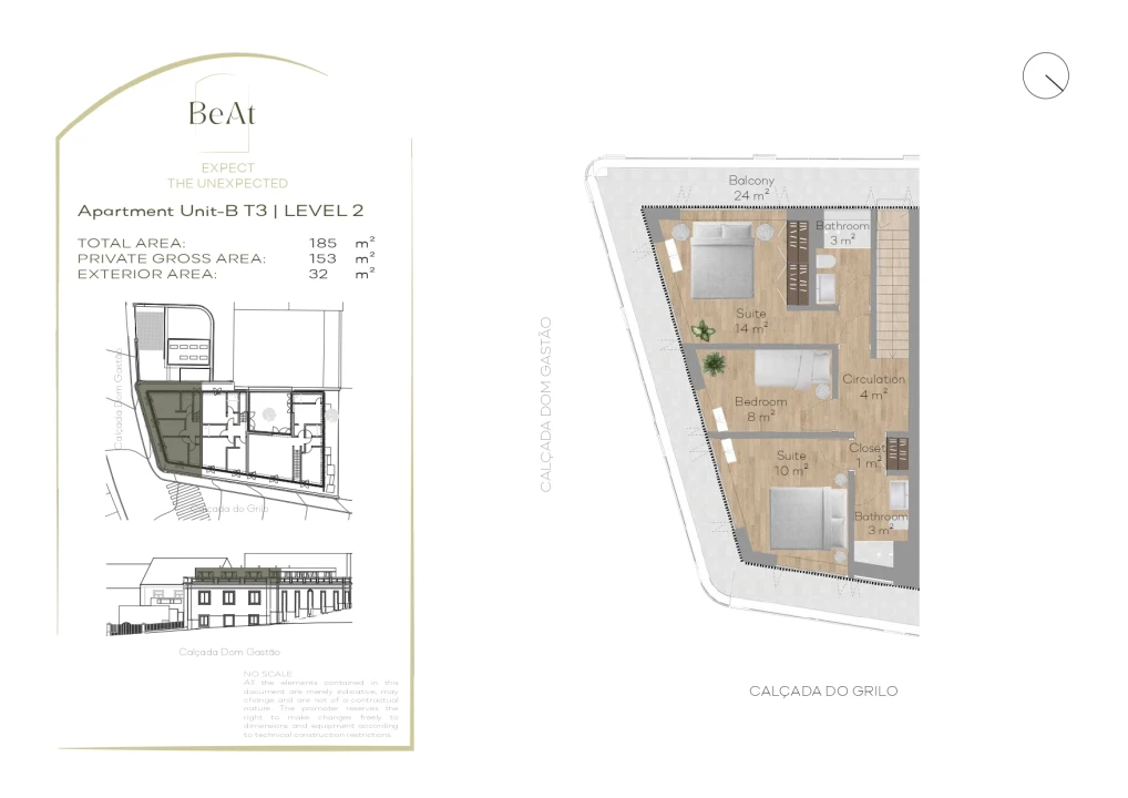 Apartamento T3 para Venda em Beato Planta 2
