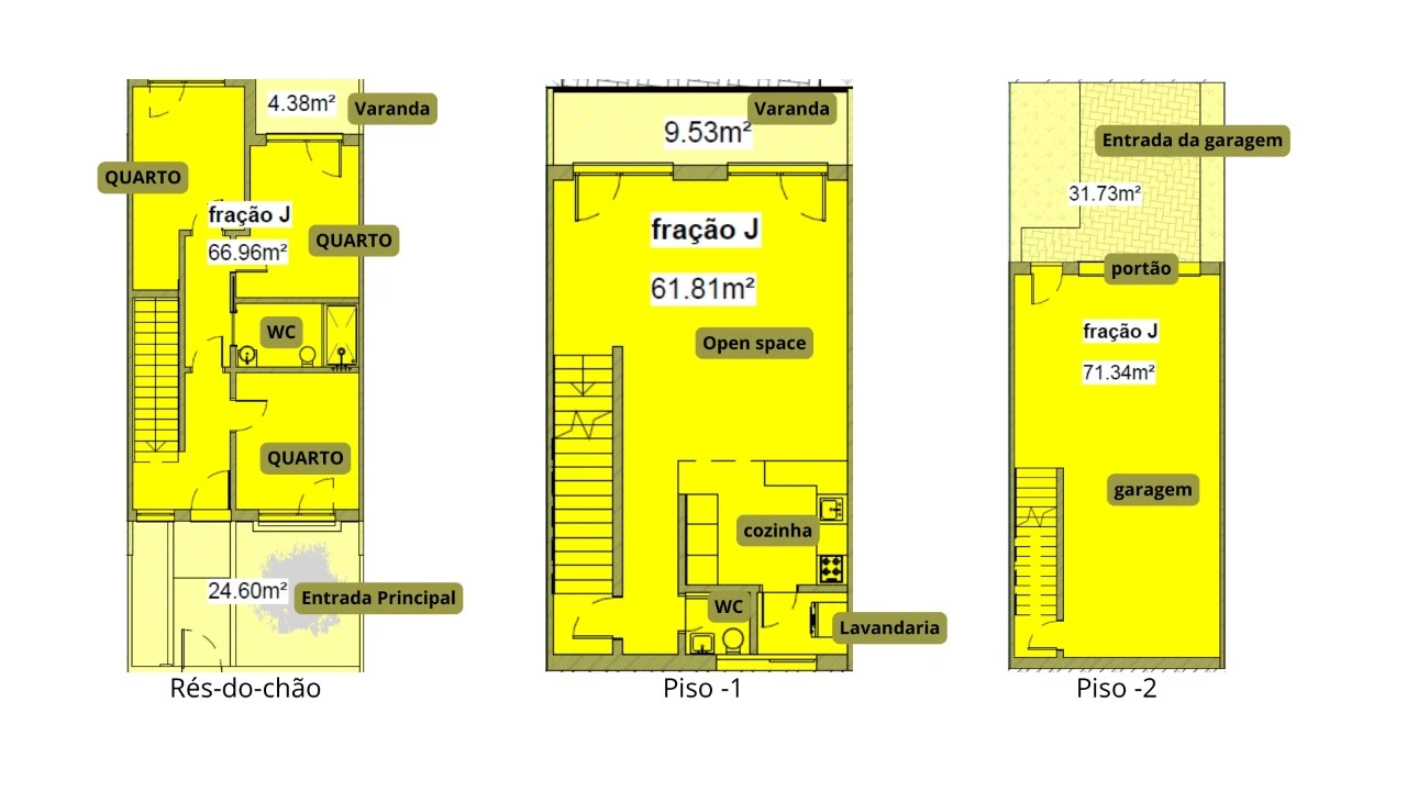 Moradia T3 para Venda em Louredo Planta 2