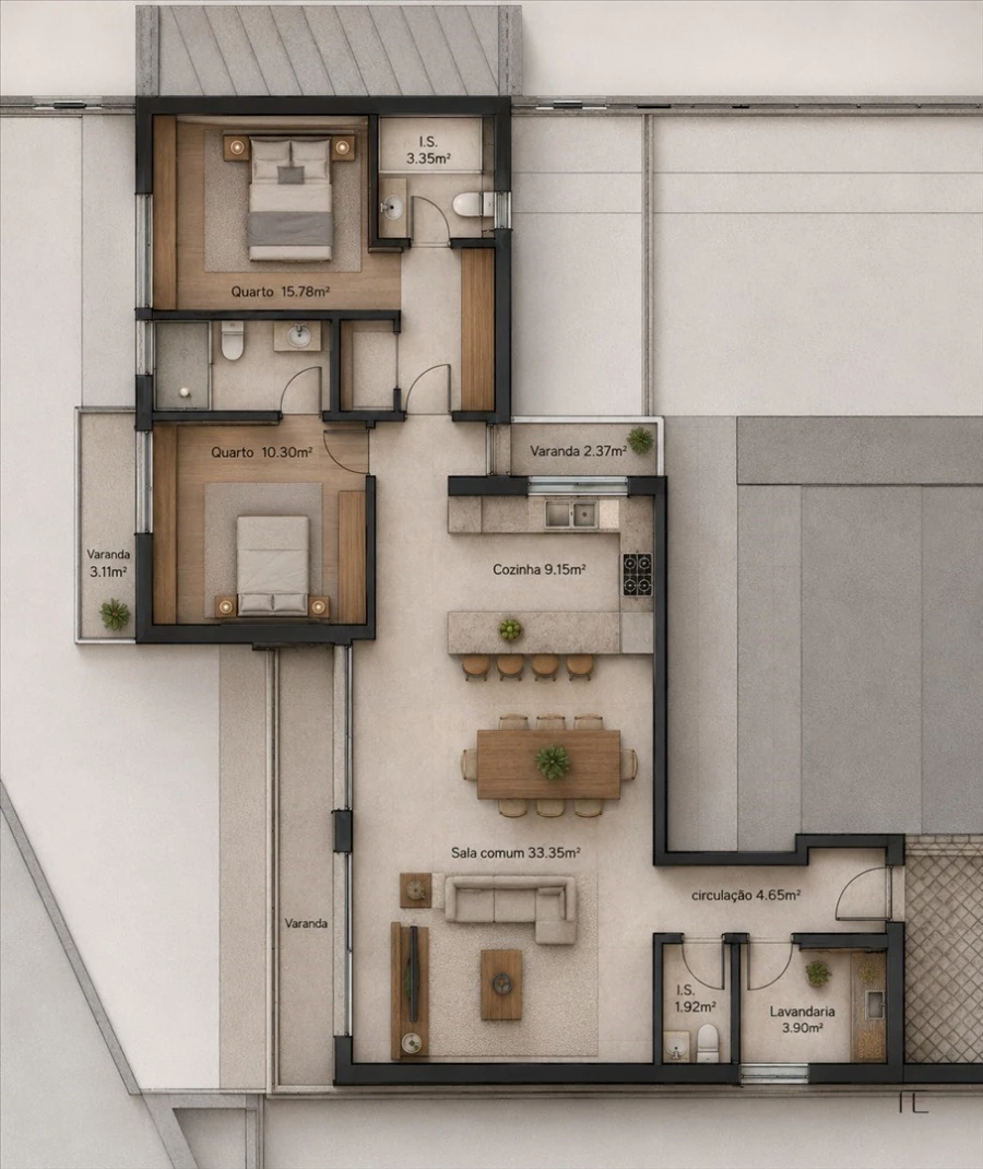 Apartamento T2 para Venda em São Felix da Marinha Foto 7