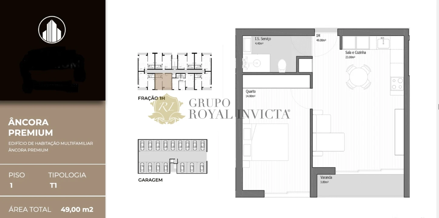 Apartamento T1 para Venda em Vila Praia de Ancora Foto 15