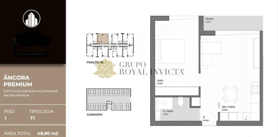Apartamento T1 para Venda em Vila Praia de Ancora