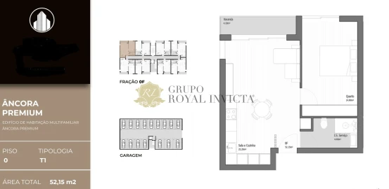 Apartamento T1 para Venda em Vila Praia de Ancora