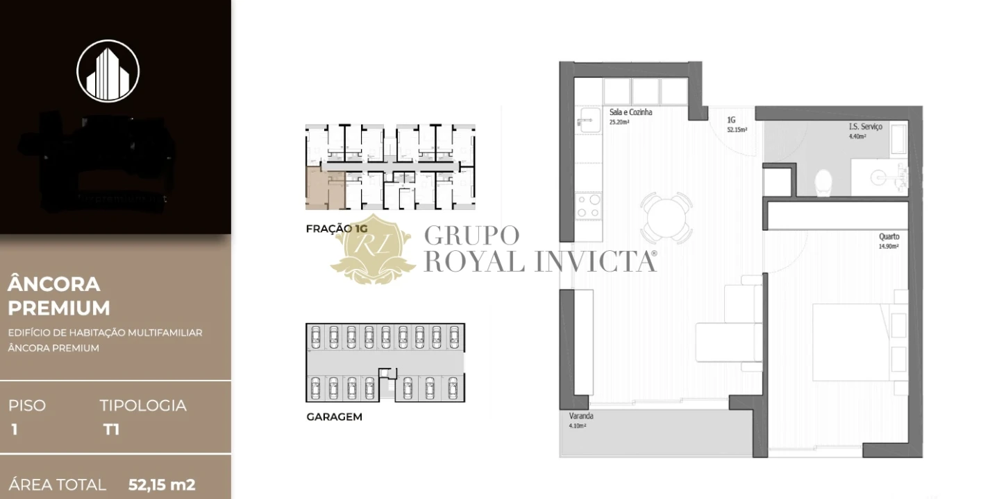 Apartamento T1 para Venda em Vila Praia de Ancora Foto 14