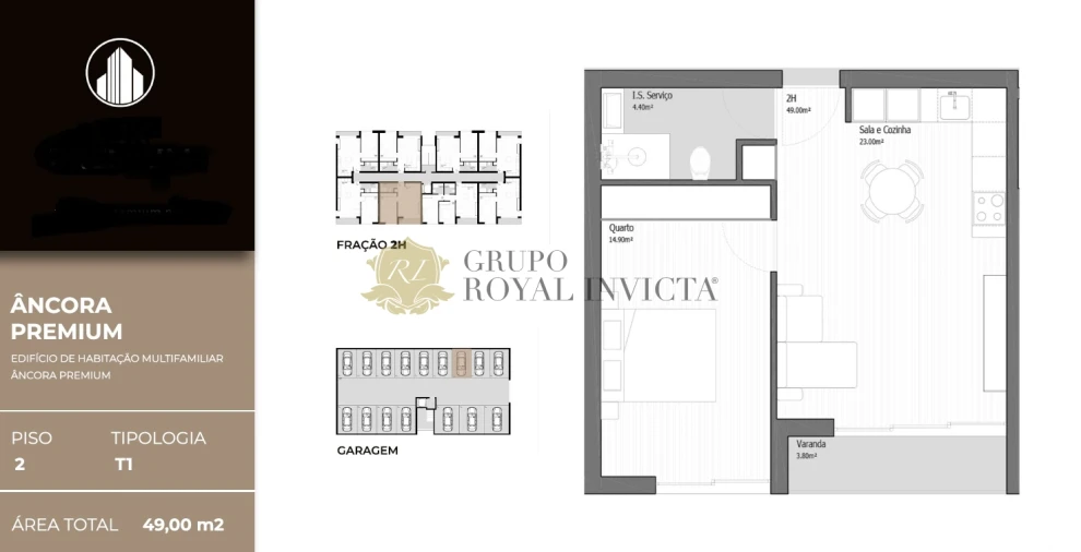 Apartamento T1 para Venda em Vila Praia de Ancora Foto 22