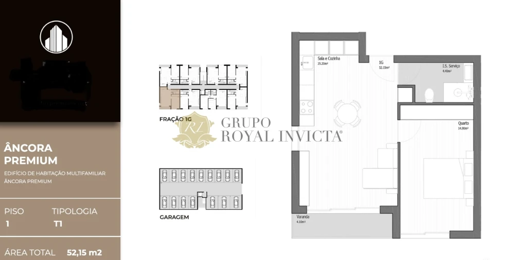 Apartamento T1 para Venda em Vila Praia de Ancora Foto 14