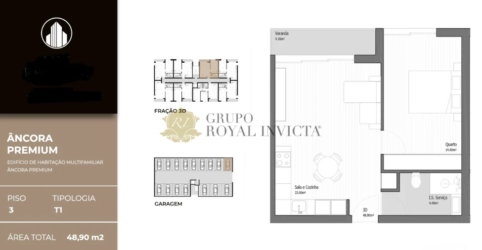 Apartamento T1 para Venda em Vila Praia de Ancora Foto 25