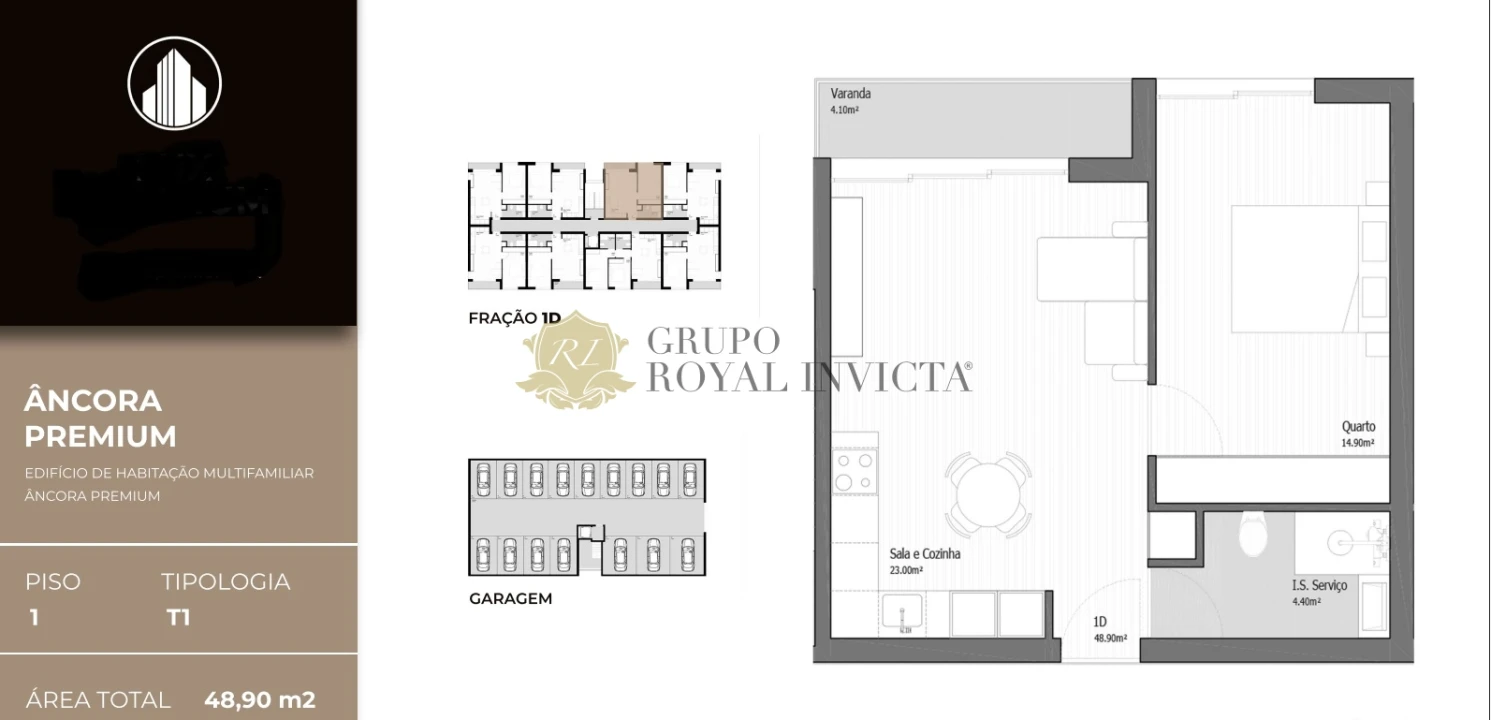 Apartamento T1 para Venda em Vila Praia de Ancora Foto 12