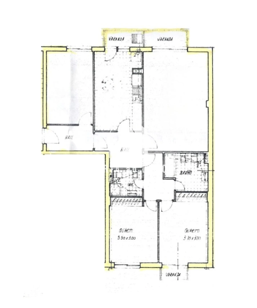 Apartamento T3 para Venda em Pedroso e Seixezelo Planta 1
