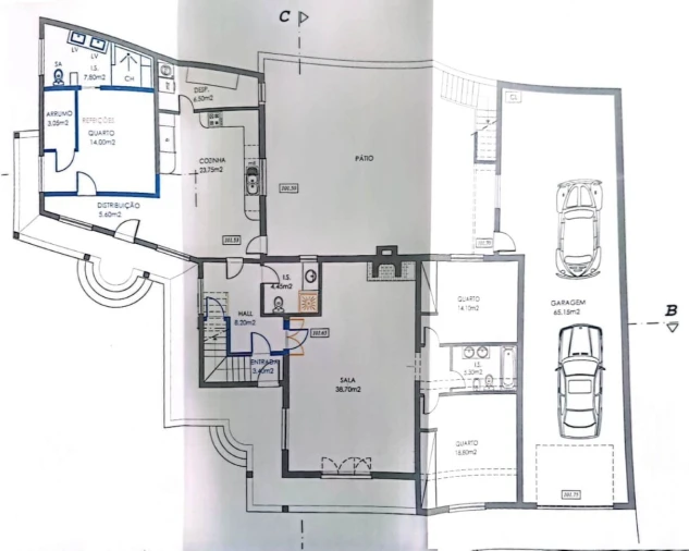 Moradia T5 para Venda em Alvorninha Planta 1
