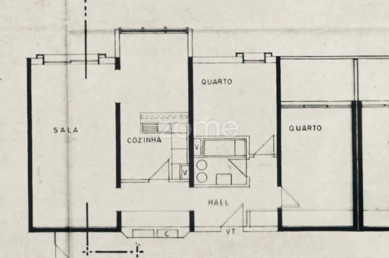 Apartamento T2 para Arrendamento em Lumiar Planta 1