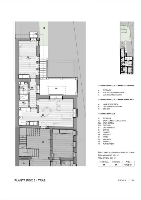 Apartamento T1 para Venda em Paranhos