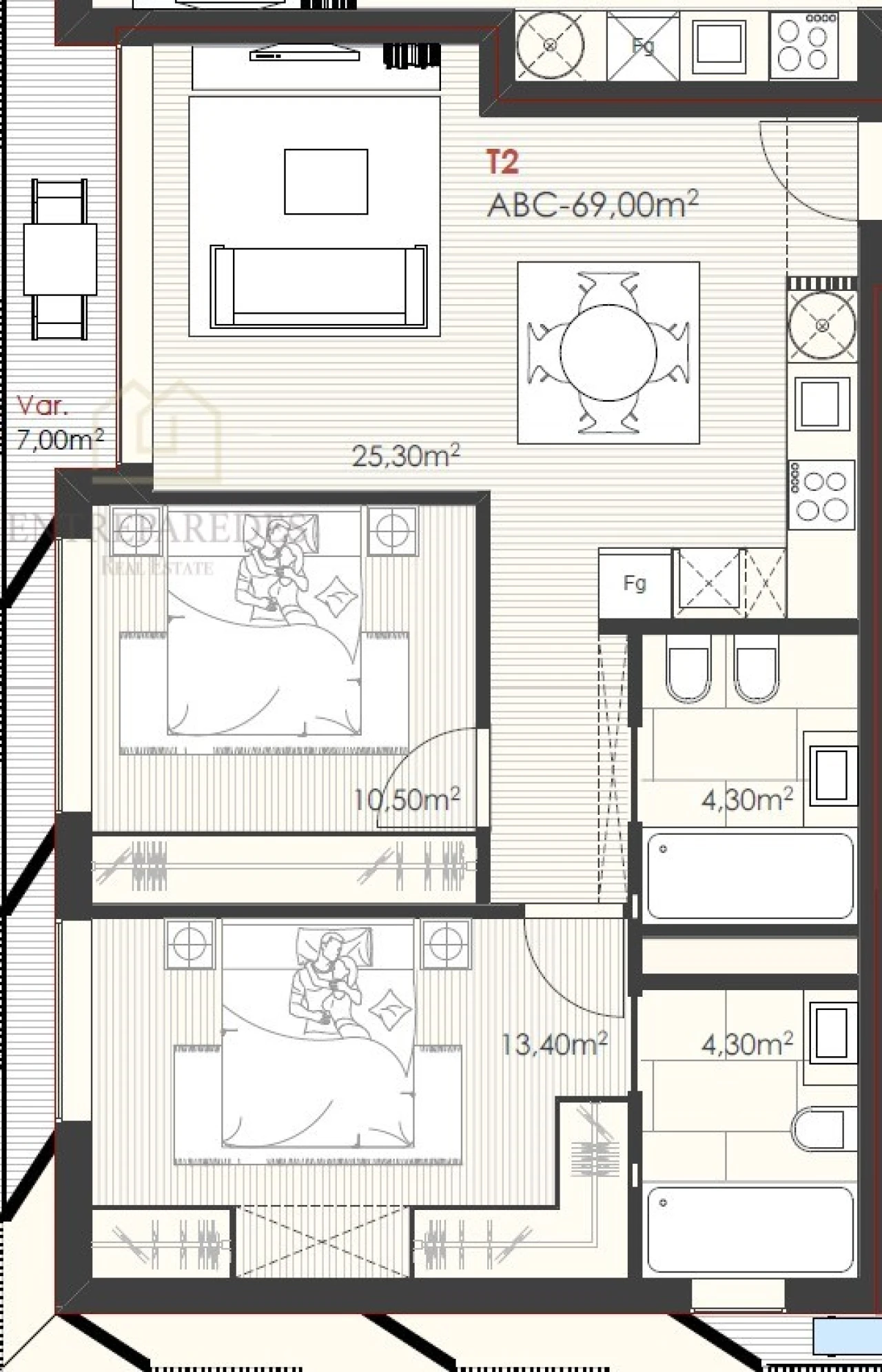 Apartamento T2 para Venda em Ramalde Foto 30
