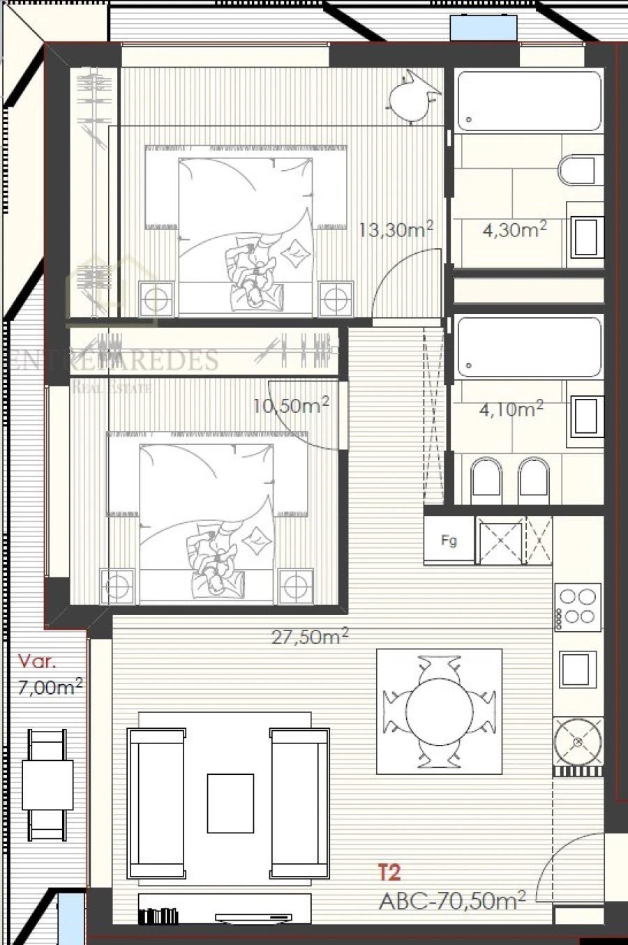 Apartamento T2 para Venda em Ramalde Foto 30