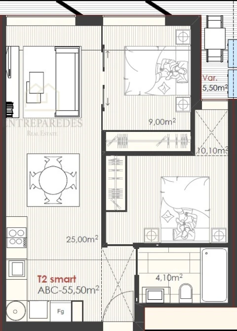 Apartamento T2 para Venda em Ramalde