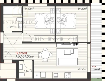 Apartamento T2 para Venda em Ramalde
